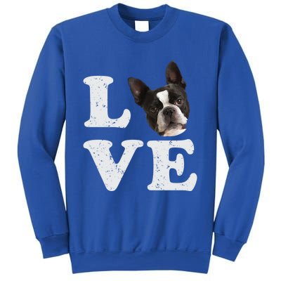 I Love My Boston Terrier Gift Dog Lovers Gift Sweatshirt