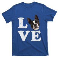 I Love My Boston Terrier Gift Dog Lovers Gift T-Shirt