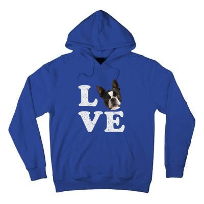 I Love My Boston Terrier Gift Dog Lovers Gift Tall Hoodie