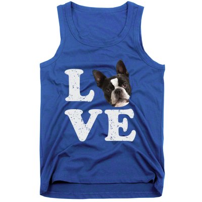 I Love My Boston Terrier Gift Dog Lovers Gift Tank Top