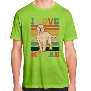 I Love My Lab Lab Mom Gift Adult ChromaSoft Performance T-Shirt