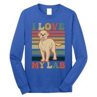 I Love My Lab Lab Mom Gift Long Sleeve Shirt