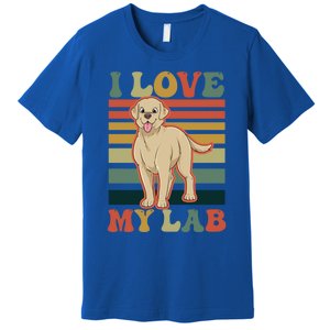 I Love My Lab Lab Mom Gift Premium T-Shirt