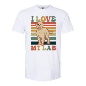 I Love My Lab Lab Mom Gift Softstyle CVC T-Shirt