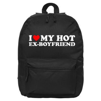 I Love My Hot Ex Boyfriend 16 in Basic Backpack