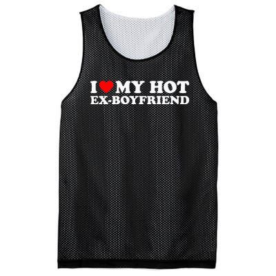 I Love My Hot Ex Boyfriend Mesh Reversible Basketball Jersey Tank