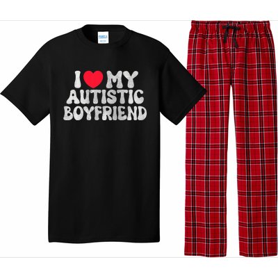 I Love My Autistic Boyfriend Pajama Set