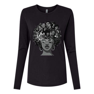 I Love My Roots Back Powerful Black History Month Pride DNA Womens Cotton Relaxed Long Sleeve T-Shirt