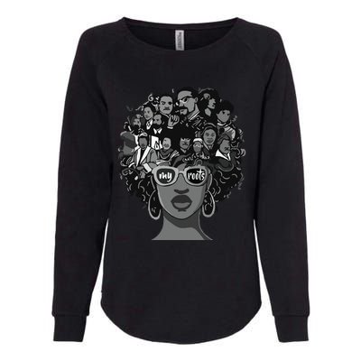 I Love My Roots Back Powerful Black History Month Pride DNA Womens California Wash Sweatshirt