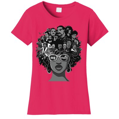 I Love My Roots Back Powerful Black History Month Pride DNA Women's T-Shirt