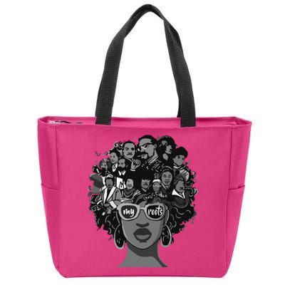 I Love My Roots Back Powerful Black History Month Pride DNA Zip Tote Bag