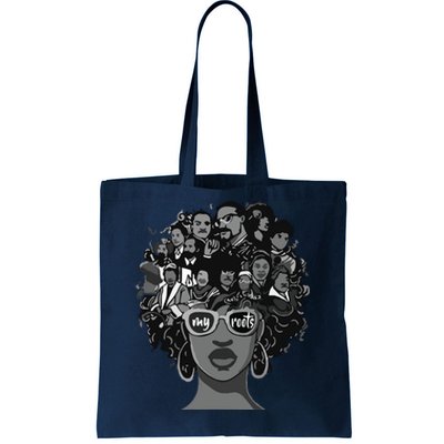 I Love My Roots Back Powerful Black History Month Pride DNA Tote Bag