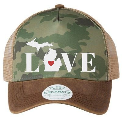 I Love Michigan Legacy Tie Dye Trucker Hat