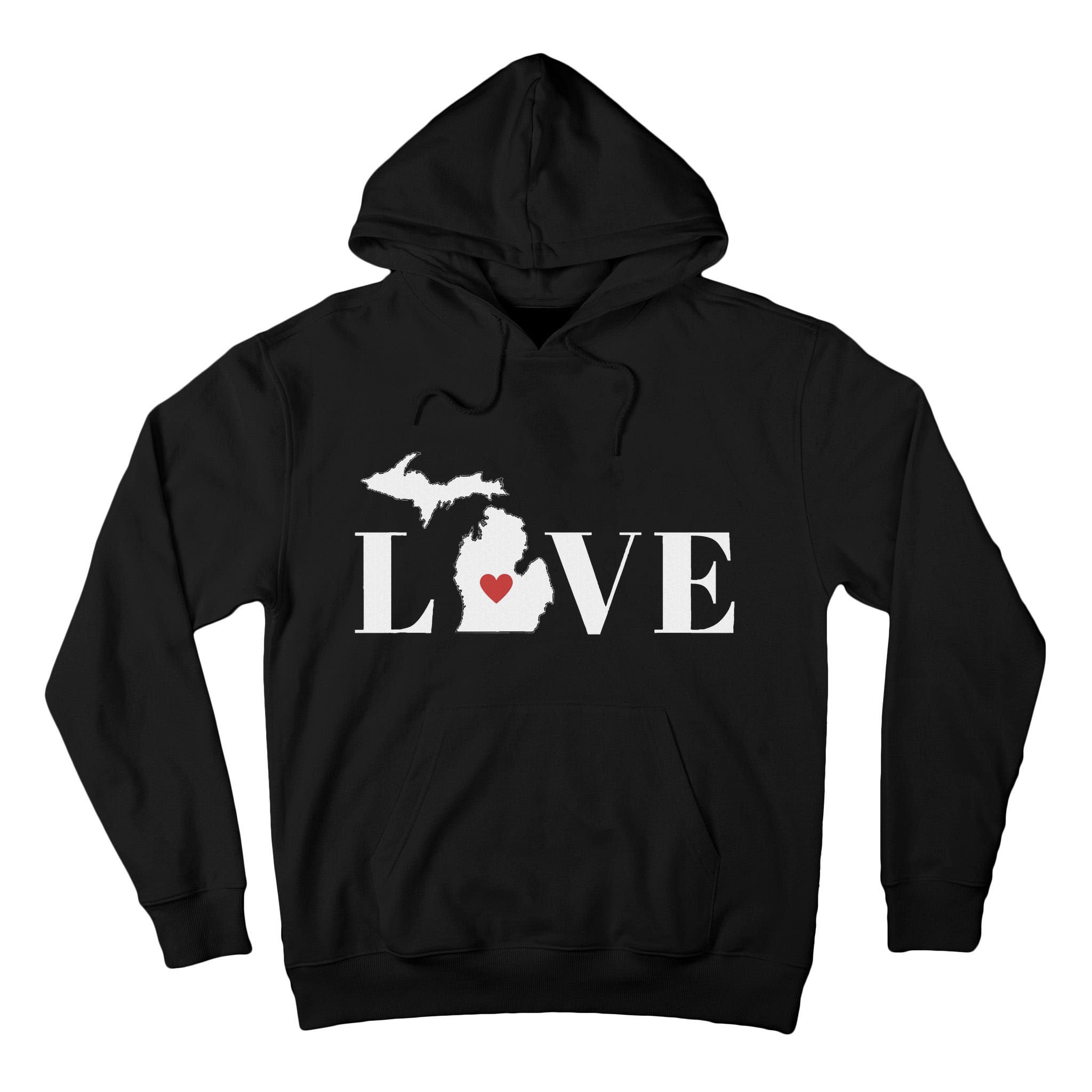 I Love Michigan Tall Hoodie