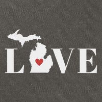 I Love Michigan Cotton Canvas Backpack