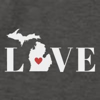 I Love Michigan Vector Backpack