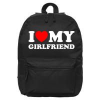 I Love My GF Girlfriend 16 in Basic Backpack