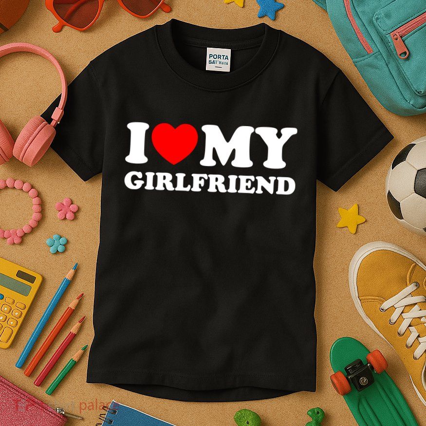 I Love My GF Girlfriend Kids T-Shirt