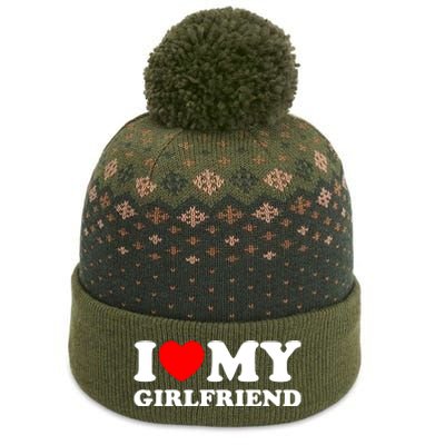 I Love My GF Girlfriend The Baniff Cuffed Pom Beanie