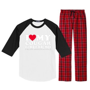 I Love My Cougar Girlfriend GF She Bought Me This Shirt Raglan Sleeve Pajama Set