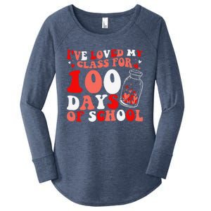 IVe Loved My Class For 100 Days Of School Teacher Valentine Women's Perfect Tri Tunic Long Sleeve Shirt