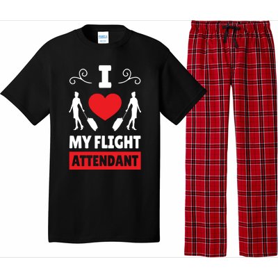 I Love My Flight Attendant Stewardess Crew Pilot Colleague Gift Pajama Set