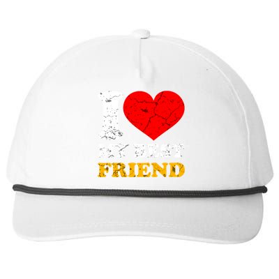 I Love My Best Friend Gift Snapback Five-Panel Rope Hat