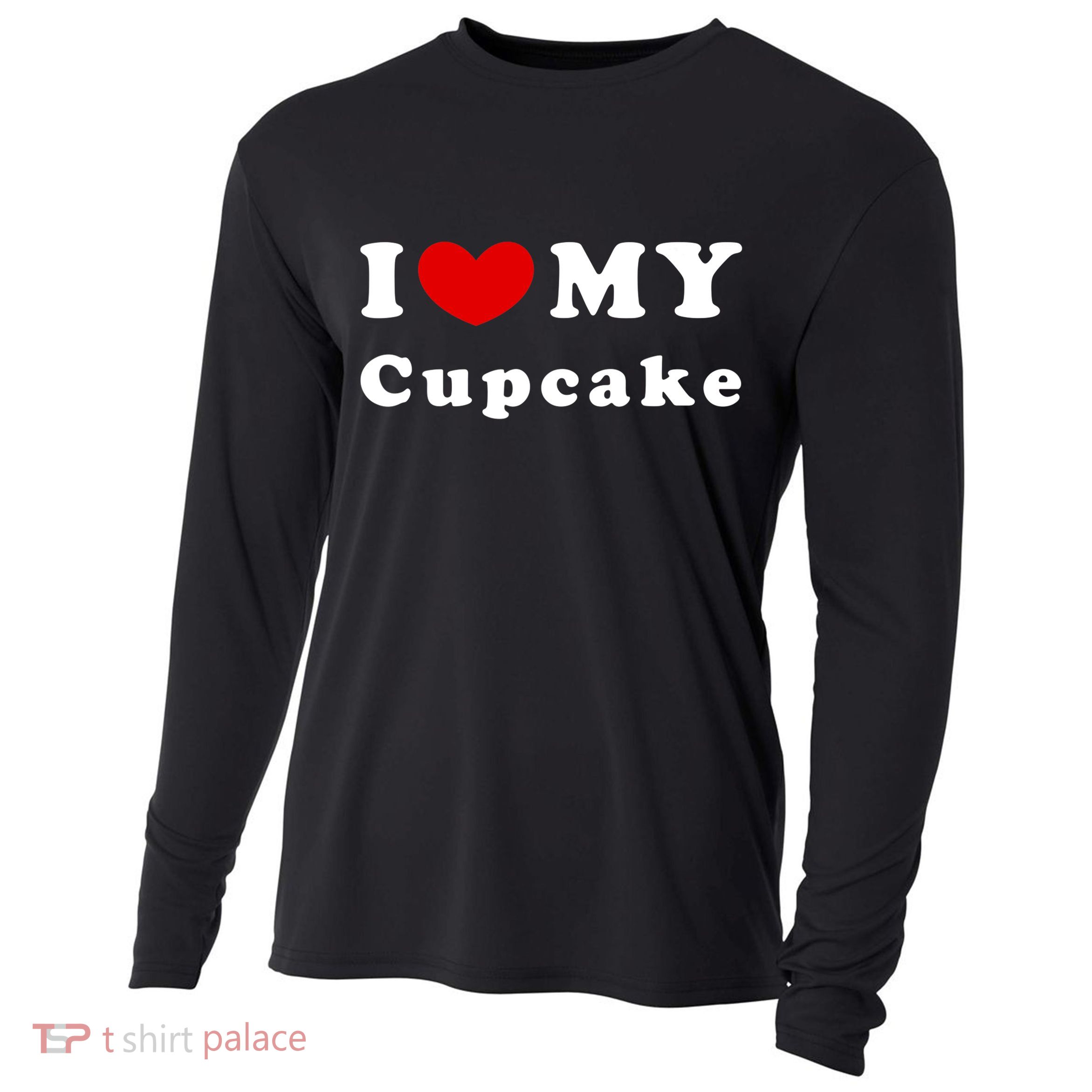 I Love My Cupcake I Heart My Cupcake Cooling Performance Long Sleeve Crew