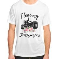 I Love My Farmer Funny Farmer Wife Women Tractor Adult ChromaSoft Performance T-Shirt