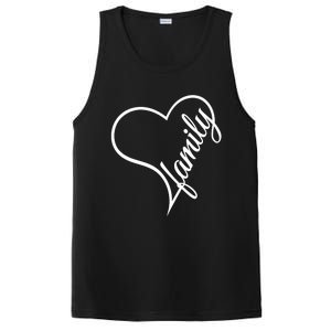 I Love My Family Cute Family PosiCharge Competitor Tank