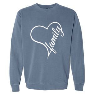 I Love My Family Cute Family Garment-Dyed Sweatshirt