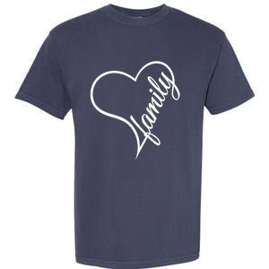 I Love My Family Cute Family Garment-Dyed Heavyweight T-Shirt