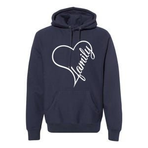 I Love My Family Cute Family Premium Hoodie