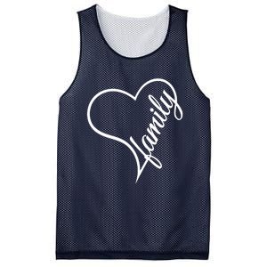 I Love My Family Cute Family Mesh Reversible Basketball Jersey Tank