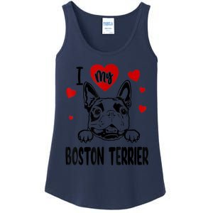 I Love My Boston Terrier Gifts For Dog Lovers Ladies Essential Tank