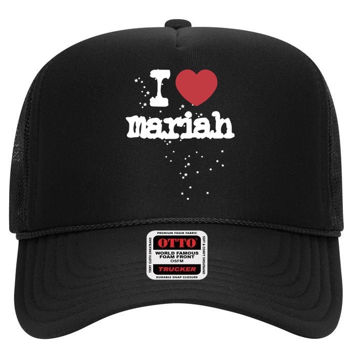 I Love M.A.R.I.A.H High Crown Mesh Back Trucker Hat