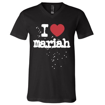 I Love M.A.R.I.A.H V-Neck T-Shirt