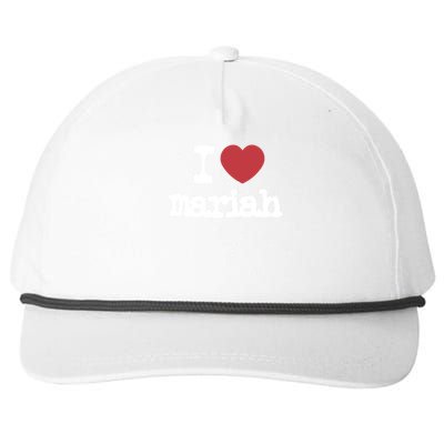 I Love M.A.R.I.A.H Snapback Five-Panel Rope Hat