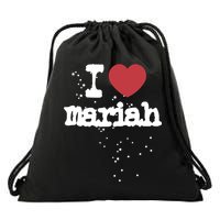 I Love M.A.R.I.A.H Drawstring Bag