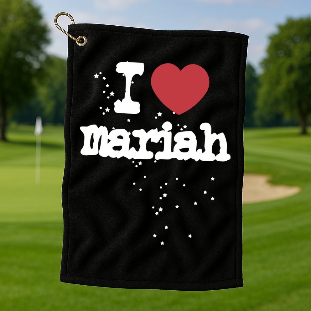 I Love M.A.R.I.A.H Golf Towel