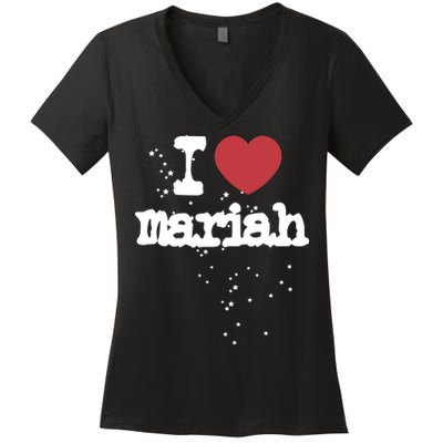I Love M.A.R.I.A.H Women's V-Neck T-Shirt