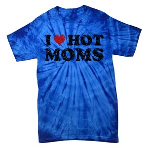 I Love Moms Funny Red Heart Love Moms I Love My Mama Cute Gift Tie-Dye T-Shirt