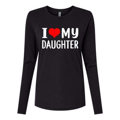 I Love My Daughter Fathers Day Gifts For Dad Womens Cotton Relaxed Long Sleeve T-Shirt