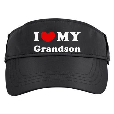 I Love My Grandson Adult Drive Performance Visor