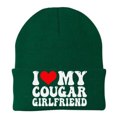 I Love My Cougar Girlfriend I Heart My Cougar Girlfriend GF Knit Cap Winter Beanie