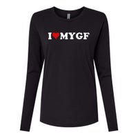 I Love My Hot Girlfriend I Heart My Hot Girlfriend Gf Womens Cotton Relaxed Long Sleeve T-Shirt