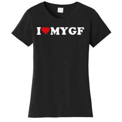 I Love My Hot Girlfriend I Heart My Hot Girlfriend Gf Women's T-Shirt