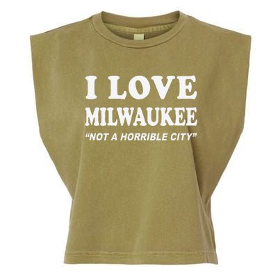 I Love Milwaukee Wisconsin Garment-Dyed Women's Muscle Tee