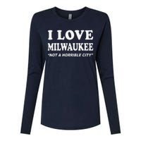 I Love Milwaukee Wisconsin Womens Cotton Relaxed Long Sleeve T-Shirt