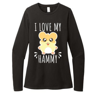 I Love My Hammy Hamster Gift Costume Outfit Womens CVC Long Sleeve Shirt